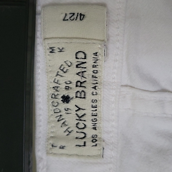 Lucky brand handcrafted ankle pencil capri white denim - Picture 6 of 10